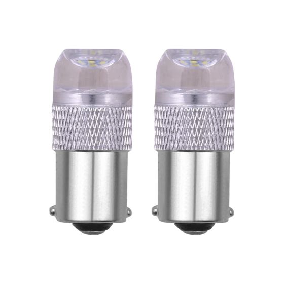 Allextreme EXLB011W LED Bulb Turn Signal Indicator Bright Lamp 6 Smd Chipset License Plate Parking Dome Light for Car Bike and Motorcycle (6W, White, 2 PCS)