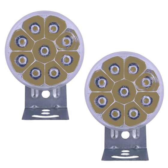 Allextreme EX09FLA 3 inch Off Road Driving Lamp With 9 LED Round Fog Light & Sturdy Aluminum Casing Ideal For Motorcycle, Cars & Bikes (9W, White Light, 2 Pcs)