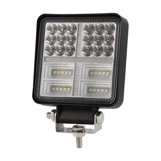 Allextreme EX38L01 48W Car Irradiation Lamp IP67 High-Intensity 38LED Dual Beam Power Work Light Vehicle Accessory Compatible with Cars Trucks SUVs (Yellow & White, Pack of 1)