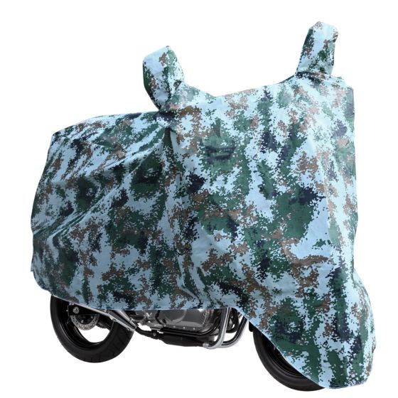 AllExtreme 100% Tested Waterproof Bike Body Cover Dustproof Indoor Outdoor UV Protection Rain Cover Compatible for Royal Enfield Bullet Avenger Karishma and above Size (Army Green, X-Large)