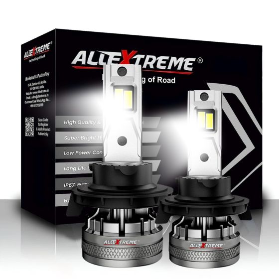 AllExtreme 120 Watt H13 Car LED Headlight 22,000LM Super Bright Beam 6500K N37 Led Chips Conversion Kit Car Bulb Driving Headlamp Fog Light for SUVs Trucks Sedans