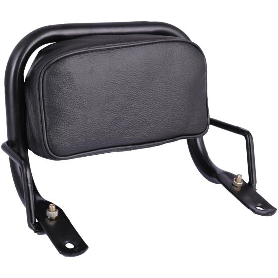 Allextreme EURO Detachable Passenger Backrest Rear Pad Adjustable Sissy Bar Cushion Corrosion Resistant Cushion Pad Seat Compatible with Ola - Black