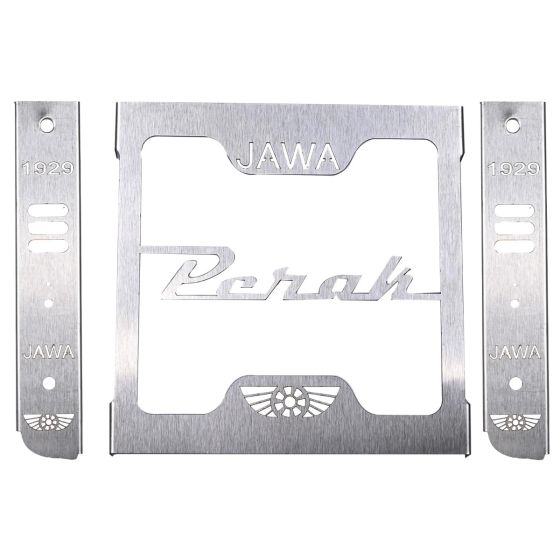 AllExtreme Euro J6 Radiator Grill Bike Radiator Grille Protector Motorcycle Accessory Shield Cover Heavy Duty Compatible With Jawa Perak (Silver)