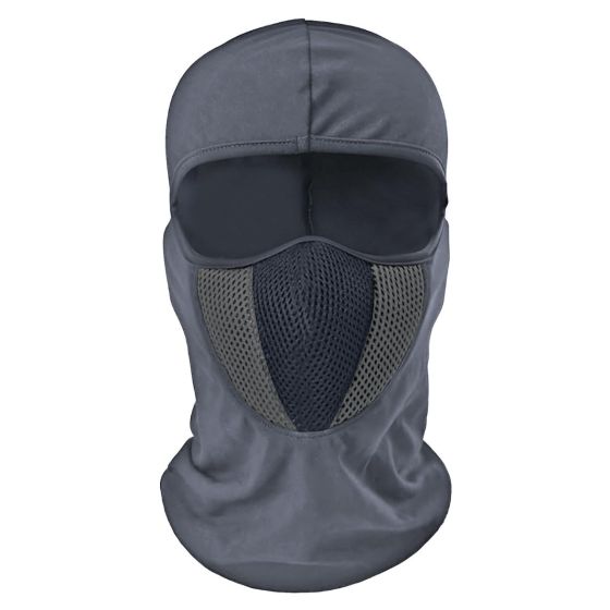 AllExtreme Full Face Cover Mask Bike Riding & Cycling Anti Pollution Dust Sun Protection Balaclava with Air Filter Mesh (Gray)