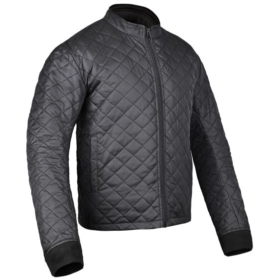 Allextreme Winter Liner for Riding Jacket Quilted Water Resistant Full Sleeved Thermal Running Softshell Windbreaker Jackets (XL, Black)