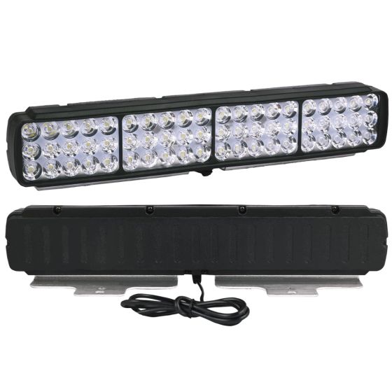 Allextreme 24W LED Fog Lamp 9-85V DC Power 9000 Lm High Brightness Bar Lights External Spotlight with Mounting Bracket Universal Fit for All Cars and Bikes (Yellow/Warm White, Pack of 1)