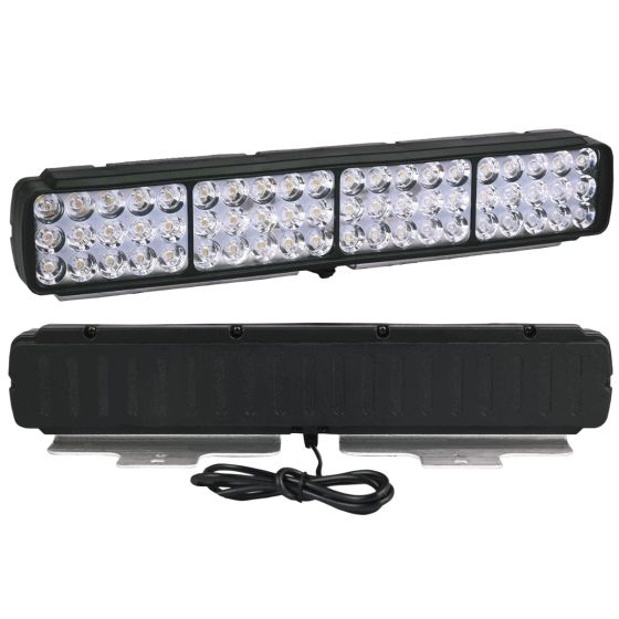 Allextreme 24W 9-85V DC Power 9000 Lm High Brightness LED Fog Lamp Bar Lights External Spotlight with Mounting Bracket Universal Fit for All Cars and Bikes (Warm White/Cool White, Pack of 1)