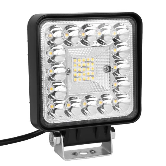 Allextreme Fog Lamp 24W 9-85V DC Power 7000 Lm High Brightness LED Bar Lights with Mounting Bracket Universal Fit for All Cars and Bikes (Warm White/Cool White, Pack of 1)