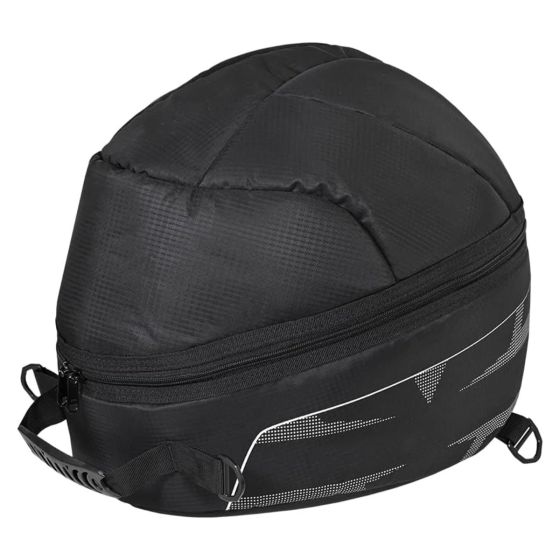 AllExtreme Full Face Helmet Bag Large Capacity Lightweight Bikers Headwear Bluetooth Devices & Accessories Storage Bags with Removable Strap & Pocket for Motorcycle Bike Riding (1Pc, Black)