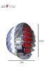 AllExtreme EXTL1CG Heavy Duty Metal Lion Model Front 7 Inch Headlight Grill Cover with Tail Light Royal Enfield Bullet Classic Electra Standard 350cc 500cc