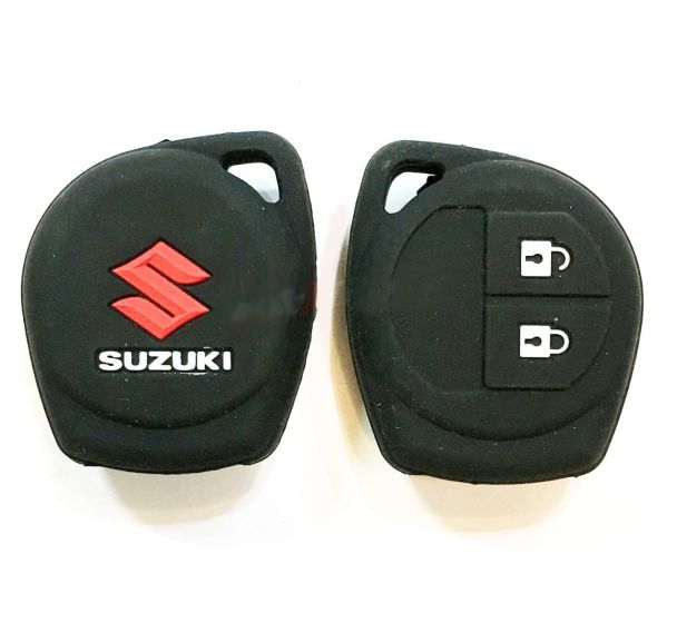 AllExtreme EX2KCMS Silicone Car Key Cover for Swift/Ritz/Dzire/Ertiga/SX4/AStar/WagonR/Celerio & Maruthi Suzuki - Black