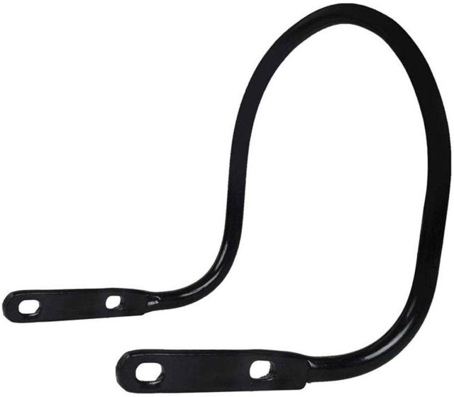 AllExtreme EXTBRBB Heavy Duty Bike Rear Seat Backrest Handle Support Compatible for BS3 and BS4 Model Bullet 350cc and 500cc (Black)