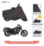 AllExtreme EXSBCB1 Universal Waterproof Motorcycle Bike Body Cover for All Weather Outdoor Sun Wind and Rain Protection (Extra Large, Black)
