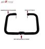 AllExtreme EXHLGR Heavy Duty Metal Leg Guard Front Bike Safety Crash Bar with Wrapped Rope Compatible for BS3, BS4 and BS6 Model Royal Enfield Bullet 350cc and 500cc (Black)