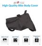AllExtreme EXSBCB1 Universal Waterproof Motorcycle Bike Body Cover for All Weather Outdoor Sun Wind and Rain Protection (Extra Large, Black)