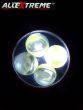 Allextreme EX4LD2O 4 LED Fog Light for Motorcycle Jeep Truck Boat and Cars - Spot Beam & Waterproof Pod Driving with Orange Outer Ring (20W, White Light & 2 PCS)